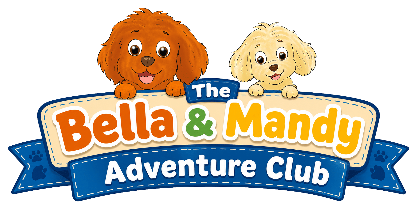 Join the Bella & Mandy Adventure Club colorful logo
